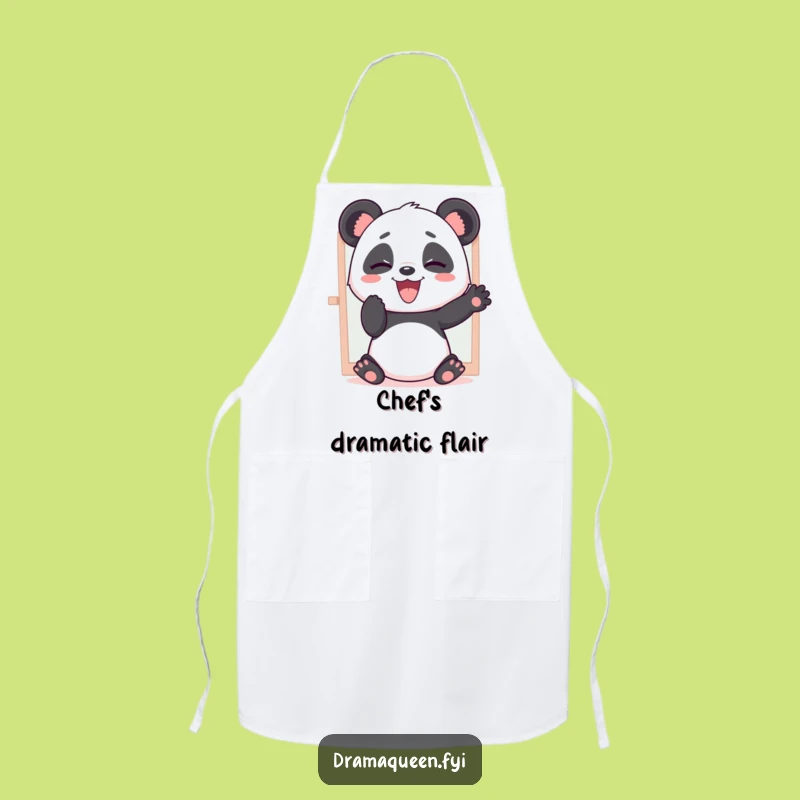 Funny Giggling Panda Cooking Apron - Chef-Level Drama and Laughs