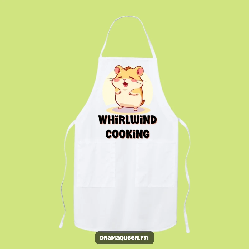 Funny Flustered Hamster Apron: Spotlight Character Outfit for Chaotic Cooking