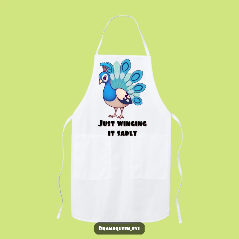 Funny Peacock Apron - Hilarious Kitchen Wear for Sad Cooks