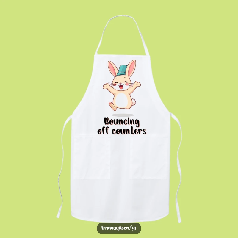 Funny Rabbit Fancy Hat Apron: Hilarious Kitchen Fun, Perfect Funny Gift!