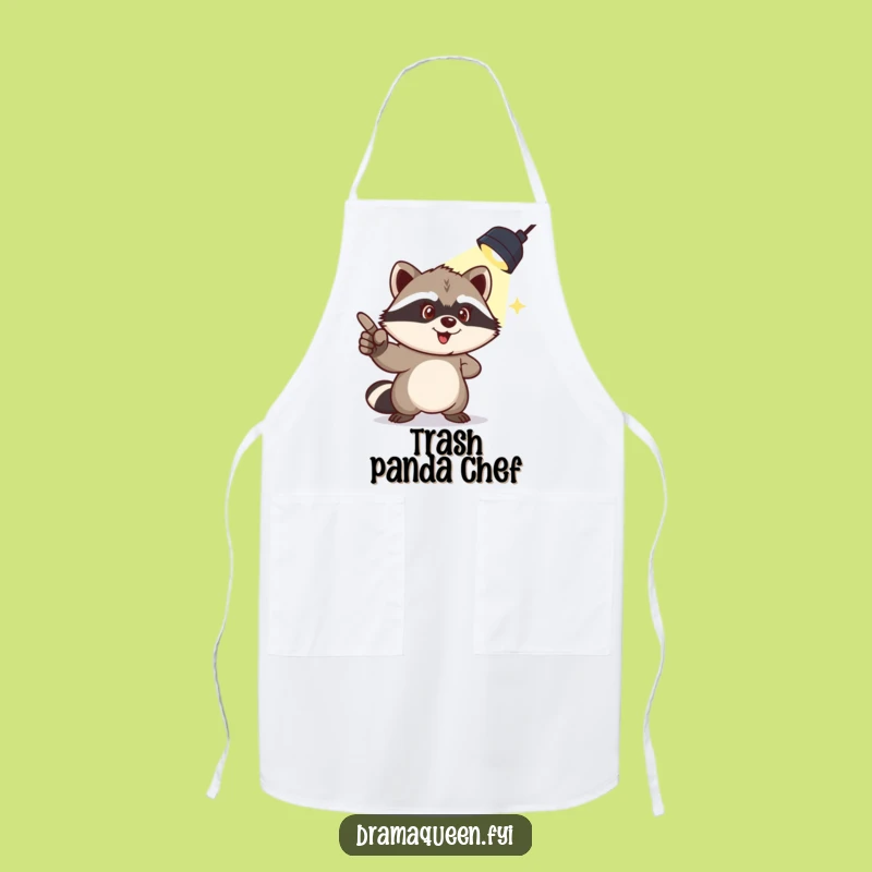 Funny Raccoon Apron: Spotlight Mischief in the Kitchen, Perfect Chef Gift