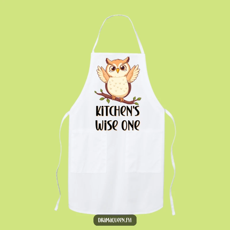 Funny Owl Apron: Dramatic Pose, Wise Delight, Hilarious Kitchen Gift
