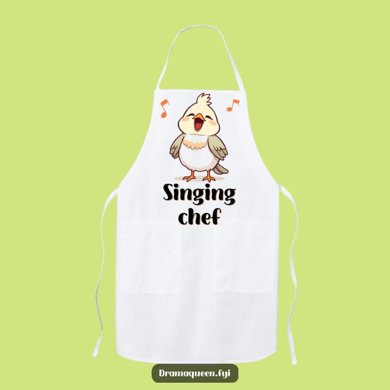 Funny Bird Chef Apron: Cook with Comical Tunes