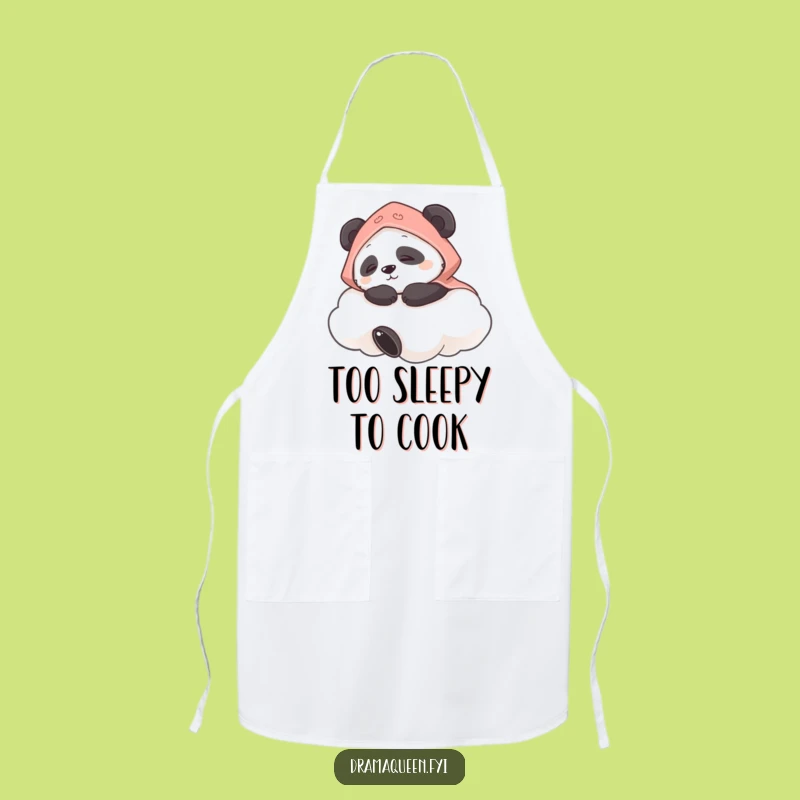 Funny Panda Cloud Apron: Hilarious Naptime Chef, Perfect Funny Gift!