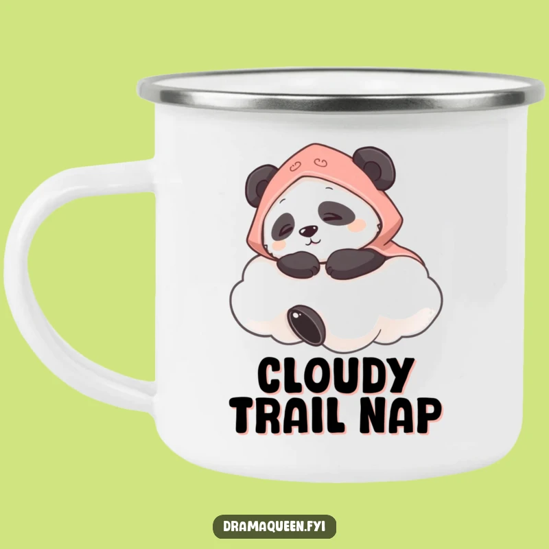 Funny Panda Cloud Camping Mug: Adventure Ready & Hilarious, Perfect Funny Gift!