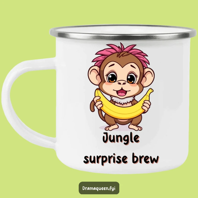 Funny Monkey Boa Camping Mug - Quirky Surprise for Outdoor Adventures