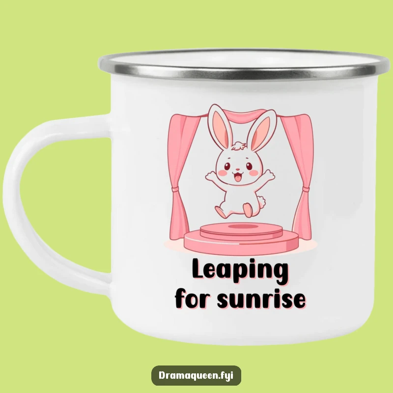 Funny Bunny Stage Camping Mug: Playful Outdoor Companion for Starry Adventures!