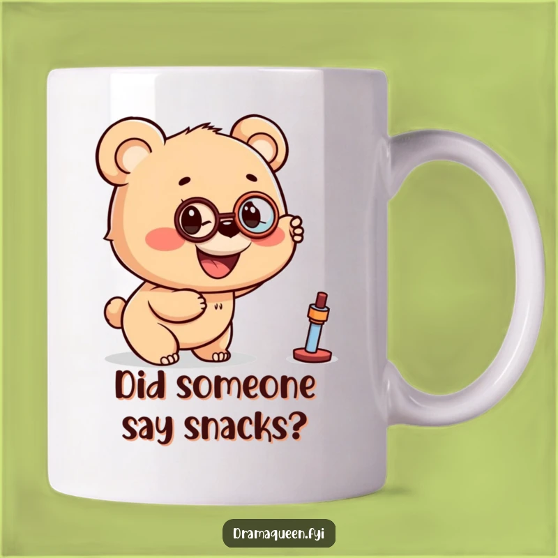 Funny Bear Cub Monocle Mug - Curious & Hilarious Gift Hunter