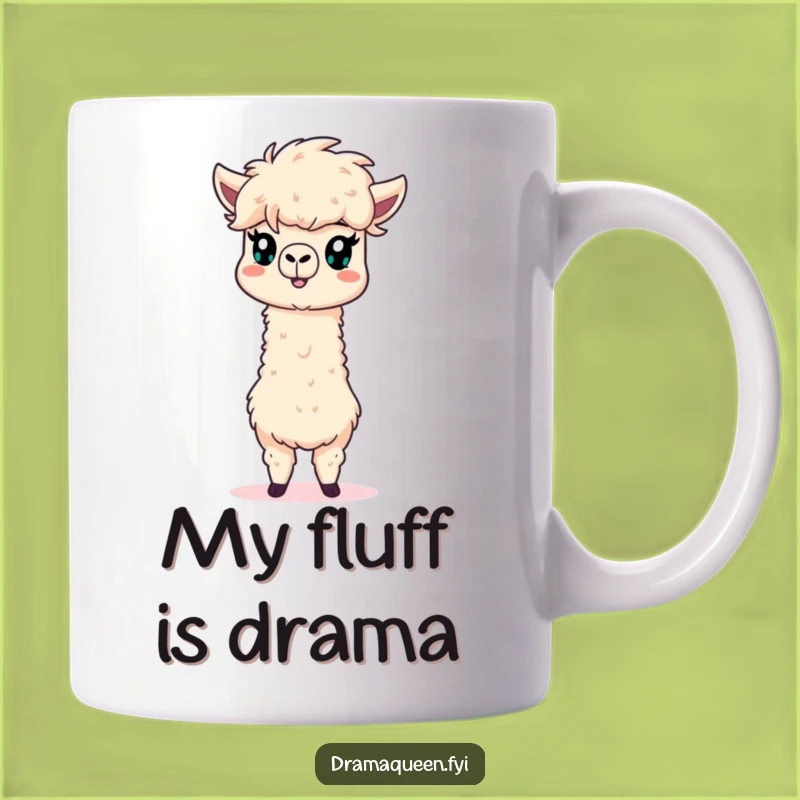 Funny Alpaca Drama Mug: A Hilarious Gift for Theatrical Animal Lovers