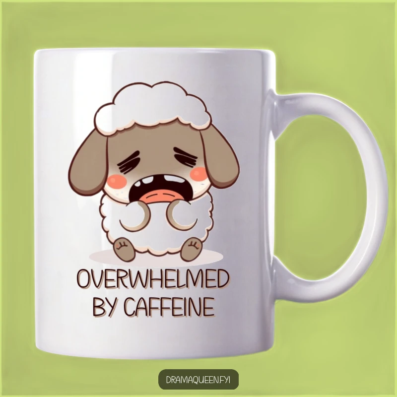 Funny Fainting Sheep Mug: Dramatic Humor, Perfect Funny Gift