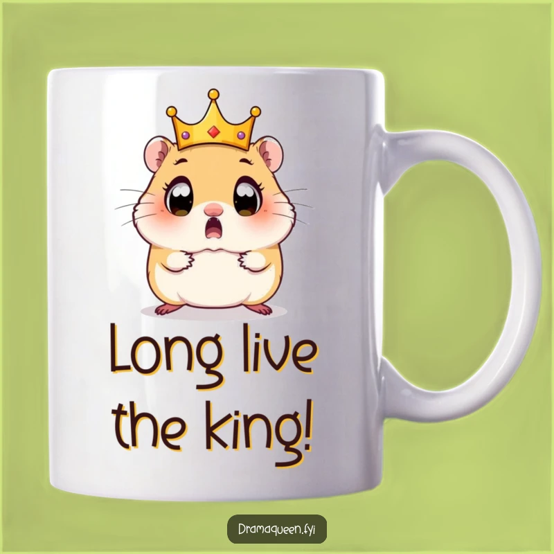 Funny Hamster Crown Fail Mug: A Hilarious Gift for Royalty Mishaps