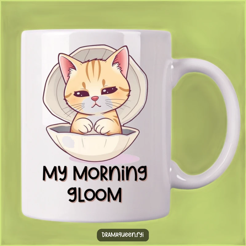 Funny Cat Sad Face Mug - Hilarious Dramatic Feline Gift Idea