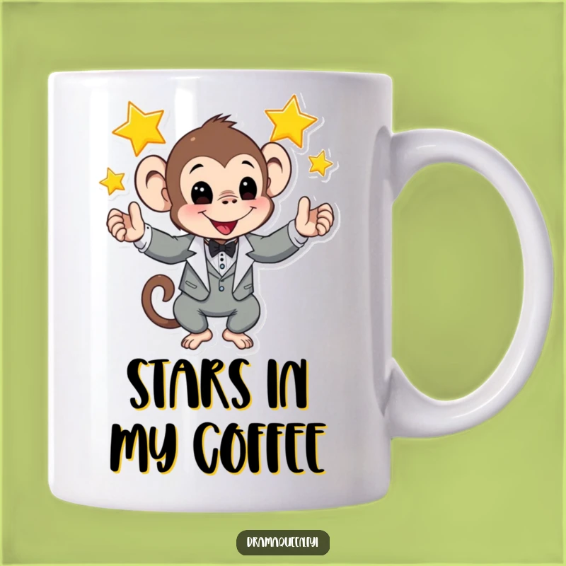 Funny Monkey Tuxedo Mug: Hilarious Star Juggler, Perfect Funny Gift!