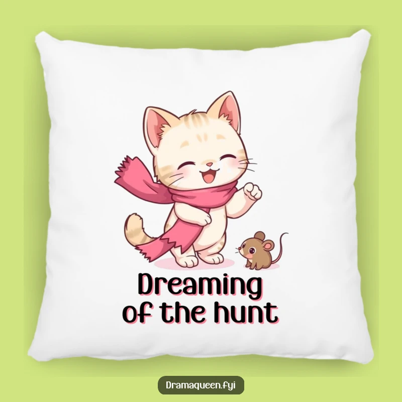 Funny Kitten Drama Pillow: Soft Cat Cushion, Cozy & Hilarious Home Decor Funny Gift