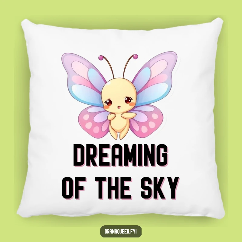 Funny Butterfly Pillow: Cozy Elaborate Wings Funny Gift