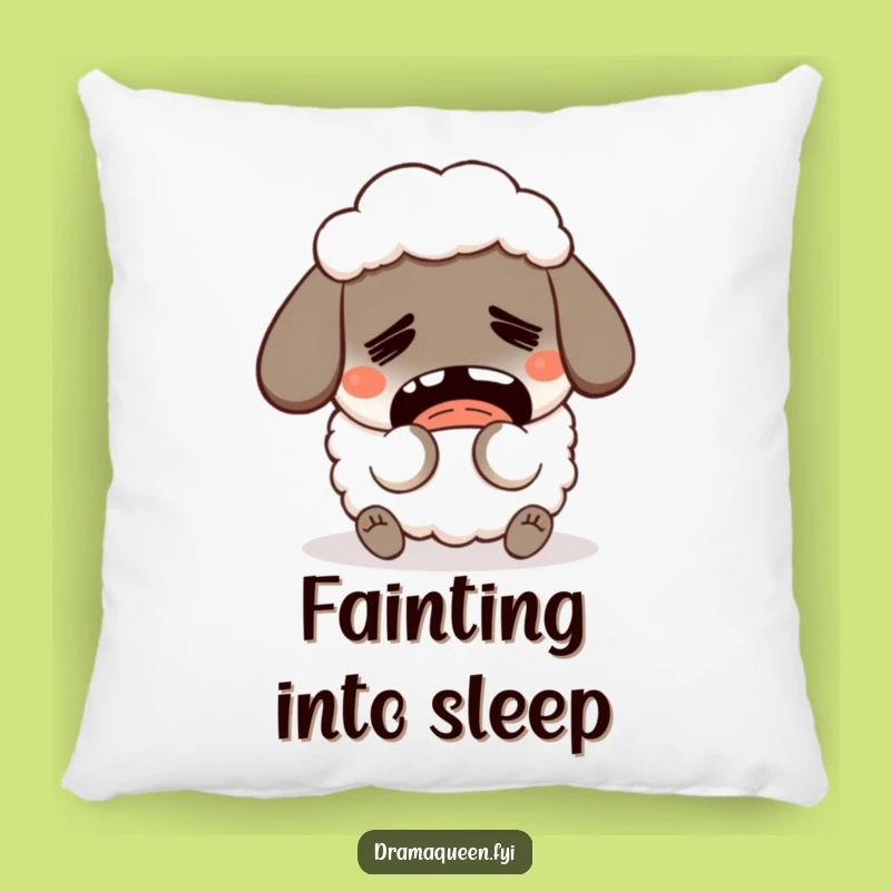 Funny Fainting Sheep Pillow: Cozy Dramatic Accent, Perfect Funny Gift