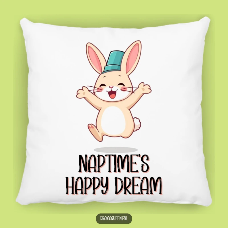Funny Rabbit Fancy Hat Pillow: Cozy & Hilarious Comfort, Perfect Funny Gift!