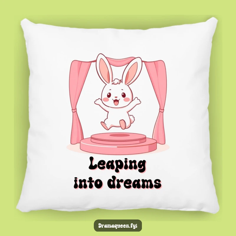 Funny Bunny Stage Pillow: Cozy & Playful Gift for a Star Performance!