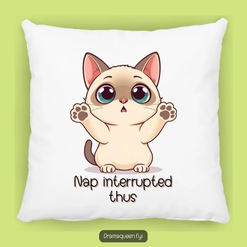 Funny Siamese Cat Pillow: Cozy Surprise Accent Pillow Funny Gift