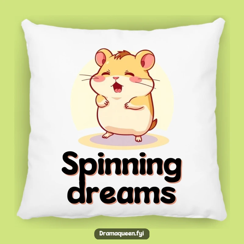 Funny Flustered Hamster Pillow: Soft Character Cushion for Cozy Chaos