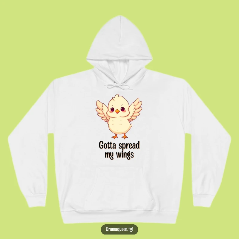 Funny Chick Take Flight Hoodie: Cozy Comfort for Your Hilarious Adventures