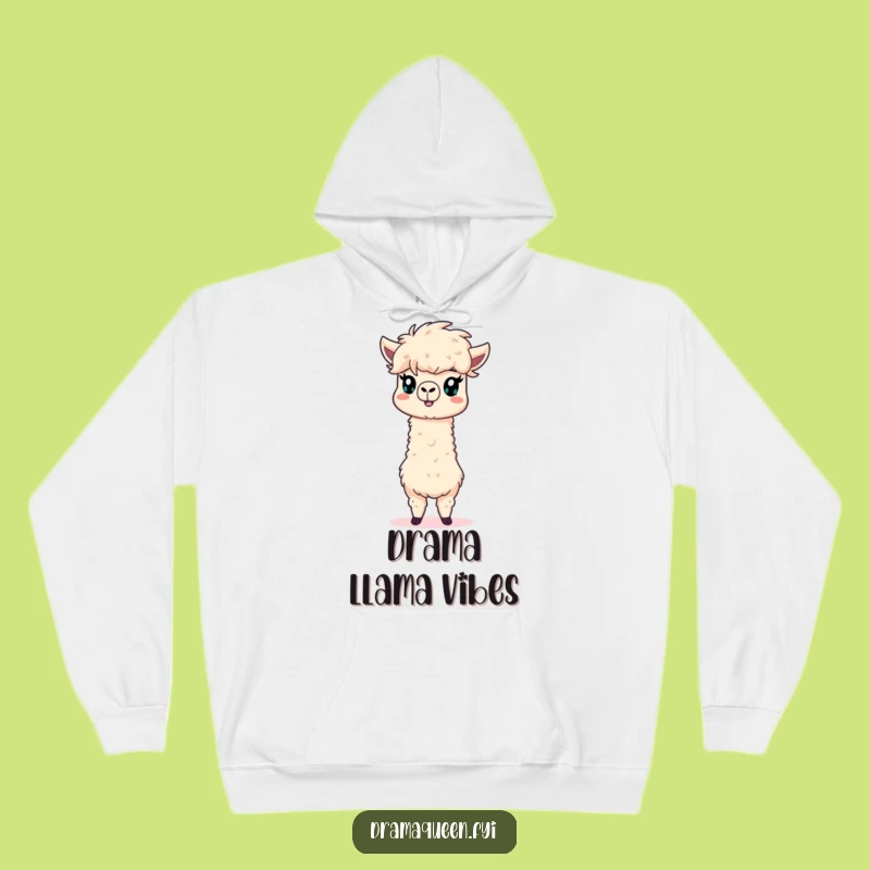 Funny Dramatic Alpaca Hoodie: Cozy Up with a Fluffy Mane