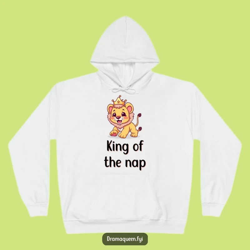 Funny Lion Cub Crown Hoodie: Cozy & Hilarious Pounces, Perfect Funny Gift!