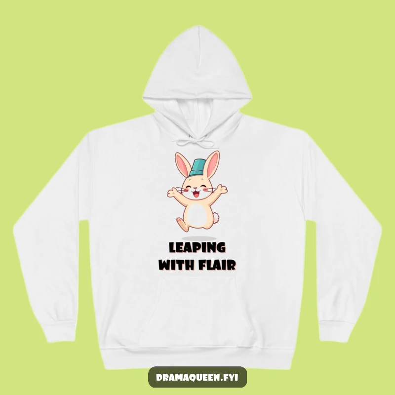 Funny Rabbit Fancy Hat Hoodie: Cozy & Hilarious Jumps, Perfect Funny Gift!