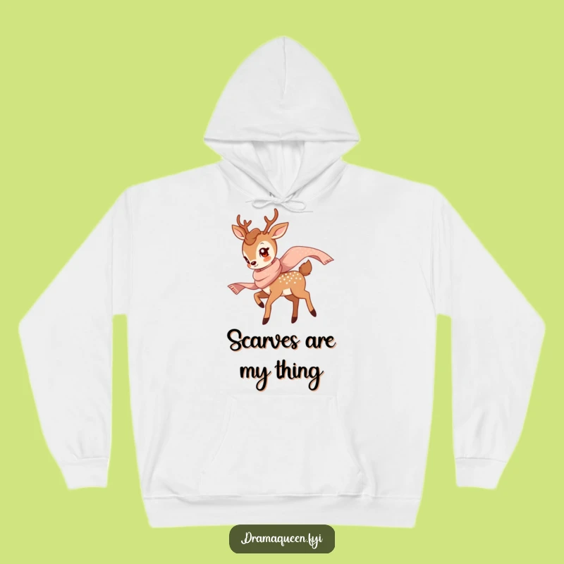 Funny Deer Twirl Hoodie: Cozy Comfort Meets Hilarious, Graceful Style