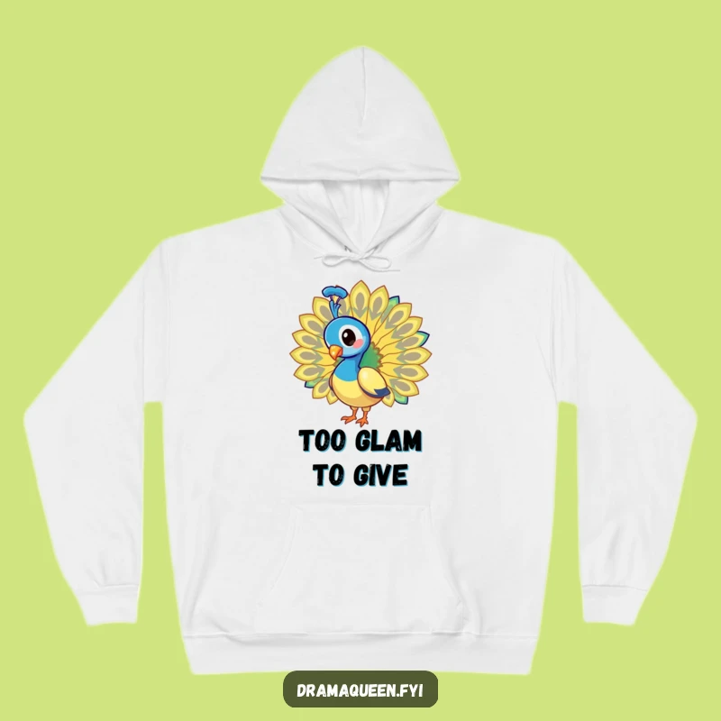 Funny Peacock Hoodie: Cozy Tail Fan Graphic Warm Funny Gift