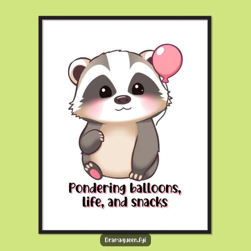 Free Printable Badger Wall Art: Funny Downloadable Art for Thoughtful Spaces
