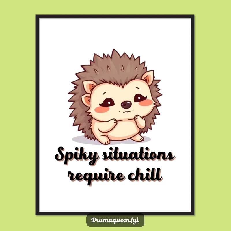 Funny Free Printable Wall Art A Flustered Hedgehog For Quirky Decor Downloadable