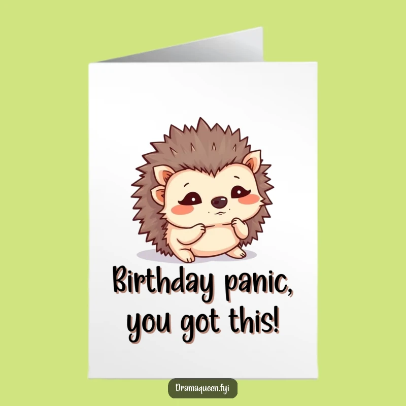 Free Printable Birthday Card Flustered Hedgehog For A Hilarious Downloadable Gift Surprise