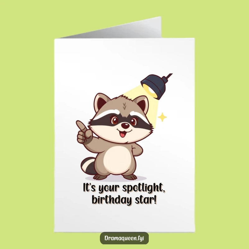 Free Printable Raccoon Birthday Card: Mischief Maker, Funny Downloadable Gift!