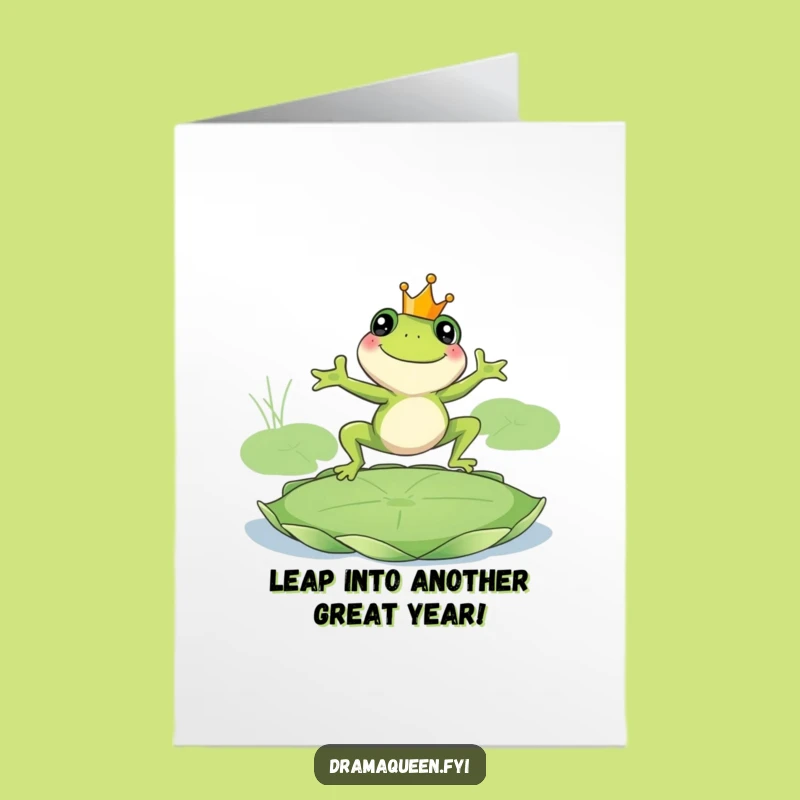 Free Printable Birthday Card Royal Frog King For A Fun Downloadable Gift!