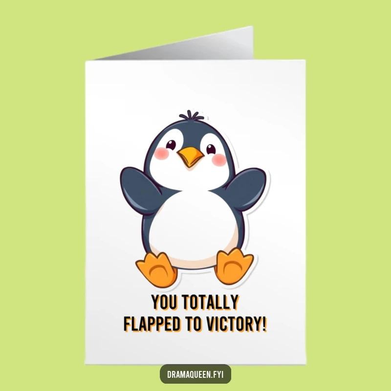 Free Printable Penguin Congratulations Card for a Fun Downloadable Cheer