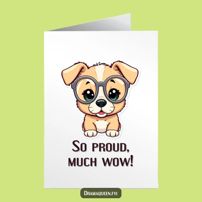 Funny Free Printable Puppy Congrats Card - Amazing Downloadable Art