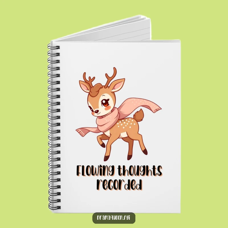 Funny Deer Twirl Notebook: Jot Down Ideas with Hilarious Elegance