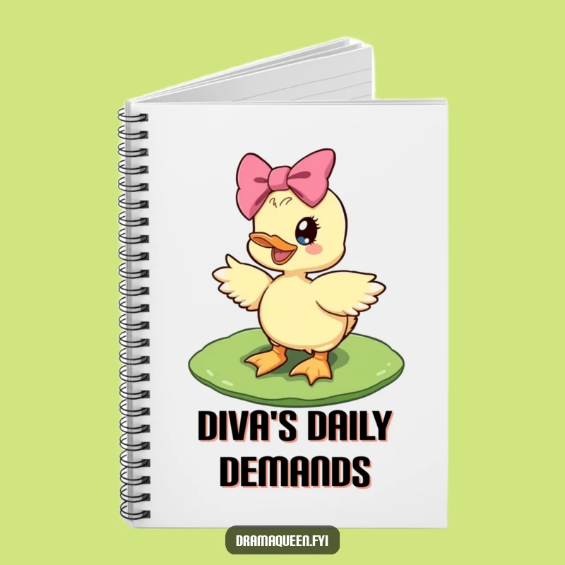 Funny Diva Duckling Notebook: Journal Your Fabulousness, Lily Pad Cover