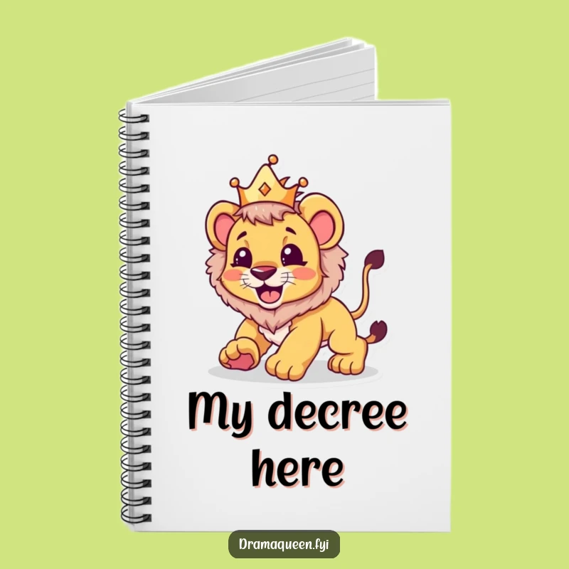 Funny Lion Cub Crown Notebook: Hilarious Journal for Ideas, Perfect Funny Gift!