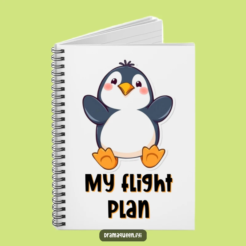 Funny Penguin Notebook: Flippers Out Pose, Playful Journal, Hilarious Stationery