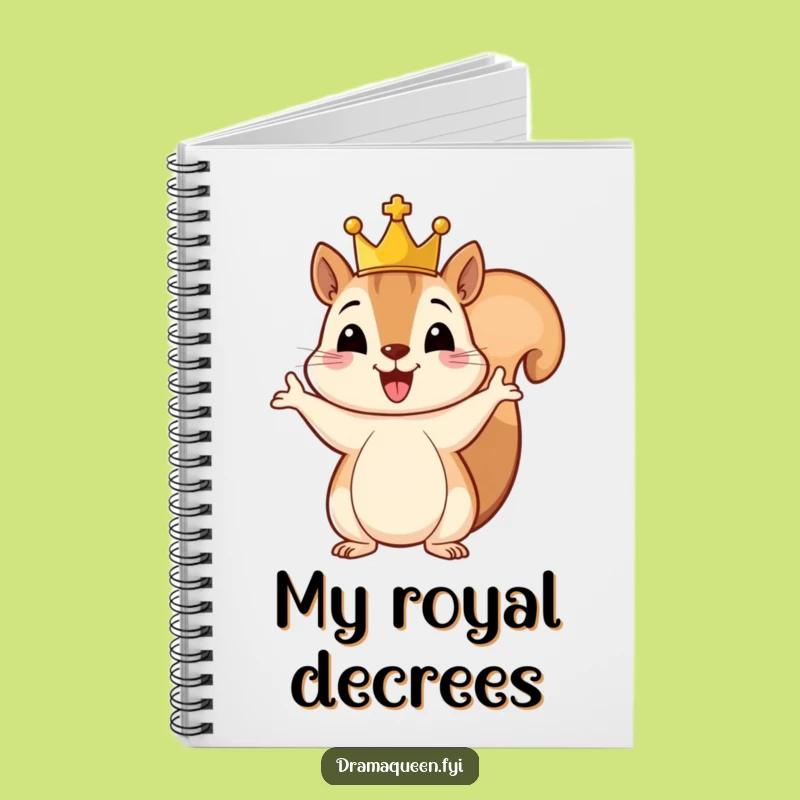 Funny Royal Squirrel Notebook: Capture Ideas with a Crowned Rodent, Hilarious Journal Gift