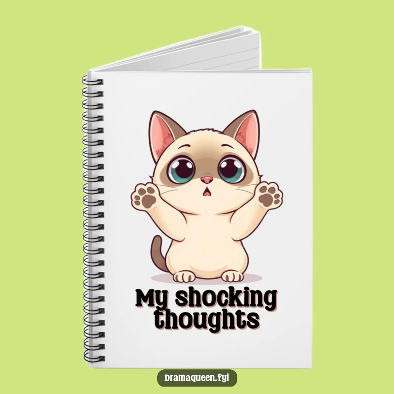 Funny Siamese Cat Notebook: Surprise Journal Funny Gift