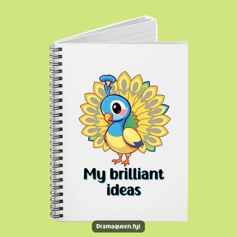 Funny Peacock Notebook: Dazzling Tail Journal Funny Gift