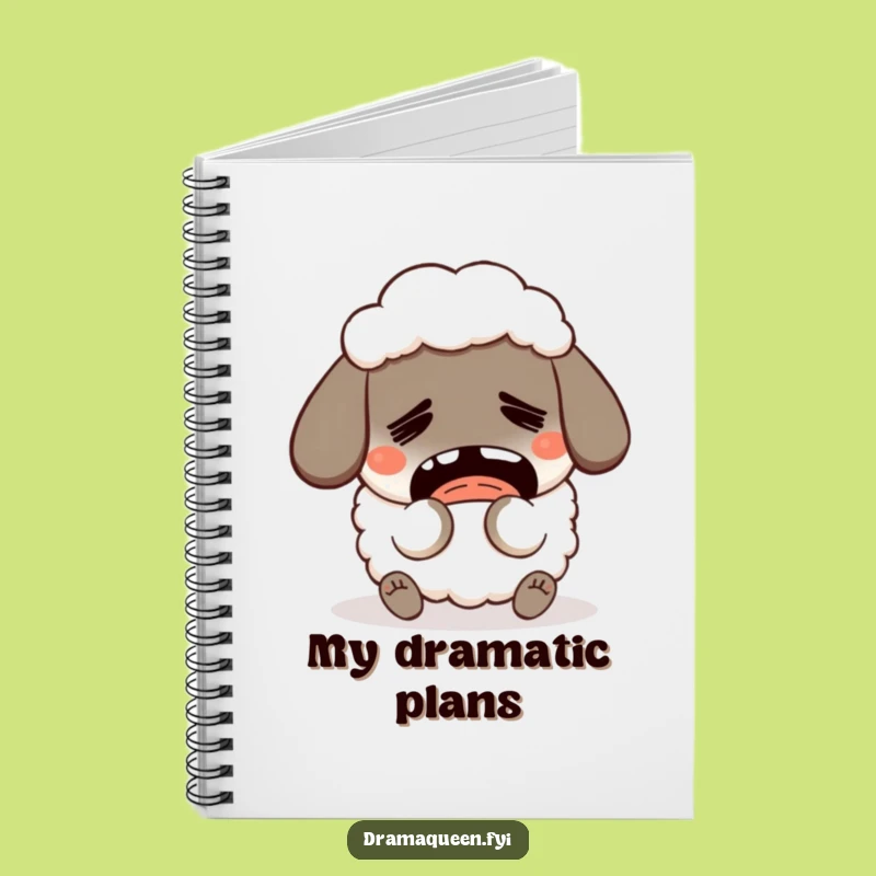Funny Fainting Sheep Notebook: Jot Down Dramatic Ideas, Ideal Gift