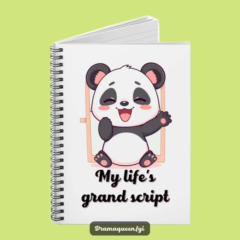 Funny Panda Dramatic Poses Notebook - Jot Down Your Hilarious Thoughts