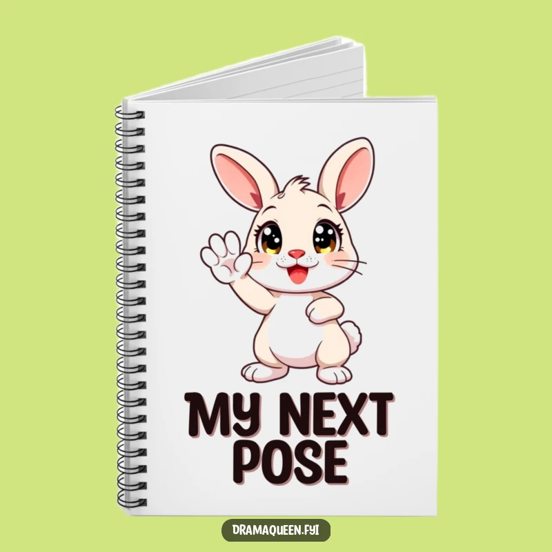 Funny Bunny Pose Notebook: Cute Character Journal, Hilarious Gift for Writers