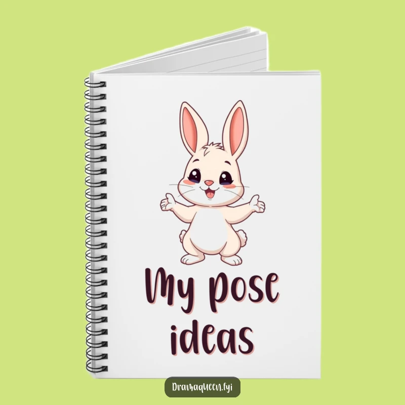 Funny Bunny Pose Notebook: Jot Down Playful Ideas with Dramatic Flair