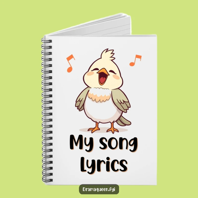 Funny Bird Song Notebook: Jot Down Your Comical Tunes