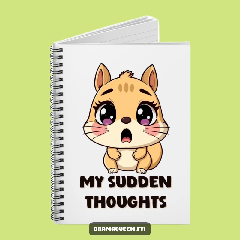 Funny Shocked Squirrel Notebook: Expressive Character Journal for Big Ideas